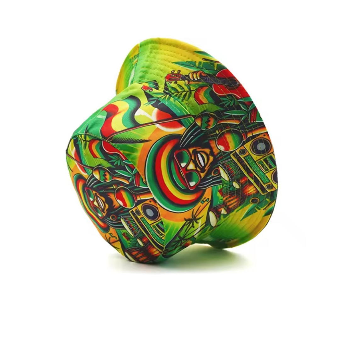 Rasta Reversible Bucket Hat - Image 3