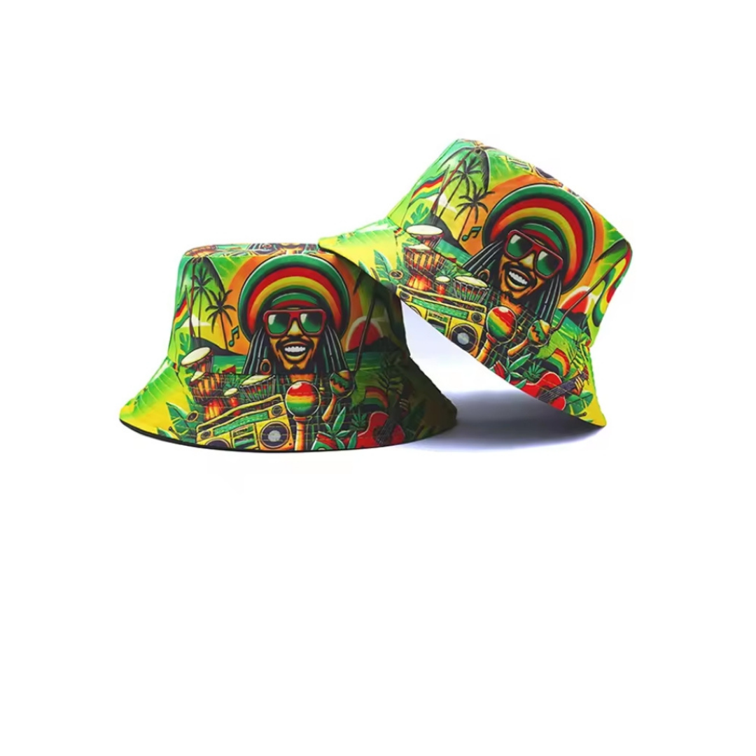 Rasta Reversible Bucket Hat - Image 6