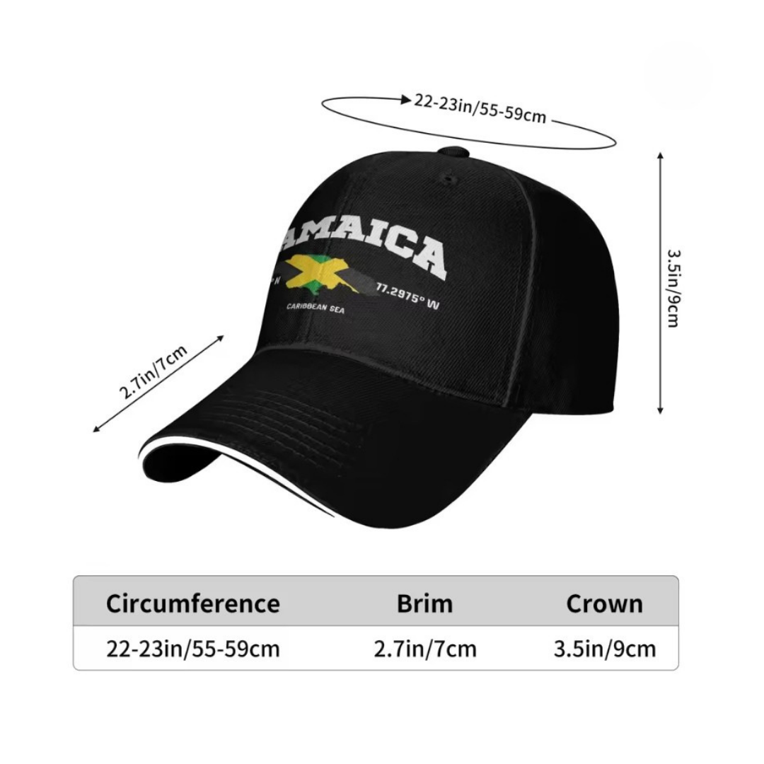 Jamaica Map Baseball Cap - Image 4